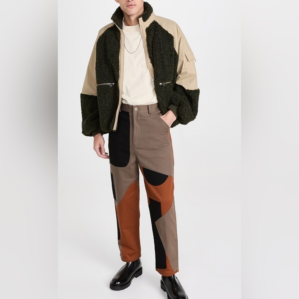 Jw Anderson Color Block Jacket In Dark Forest Gre… - image 5